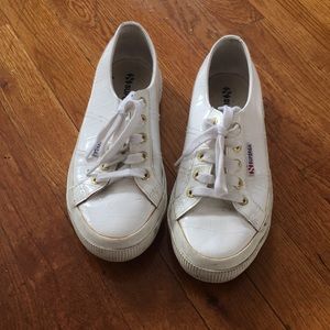 White patent leather Superga low-tops-37